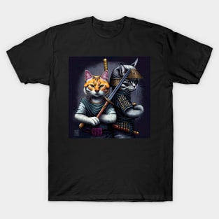 Samurai cat. Cat samurai T-Shirt